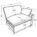 Collins Sectionals White - Orbit Furniture (Richmond,BC)
