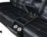 Hewitt Leather Upholstered Power Reclining Sectional Black - Orbit Furniture (Richmond,BC)