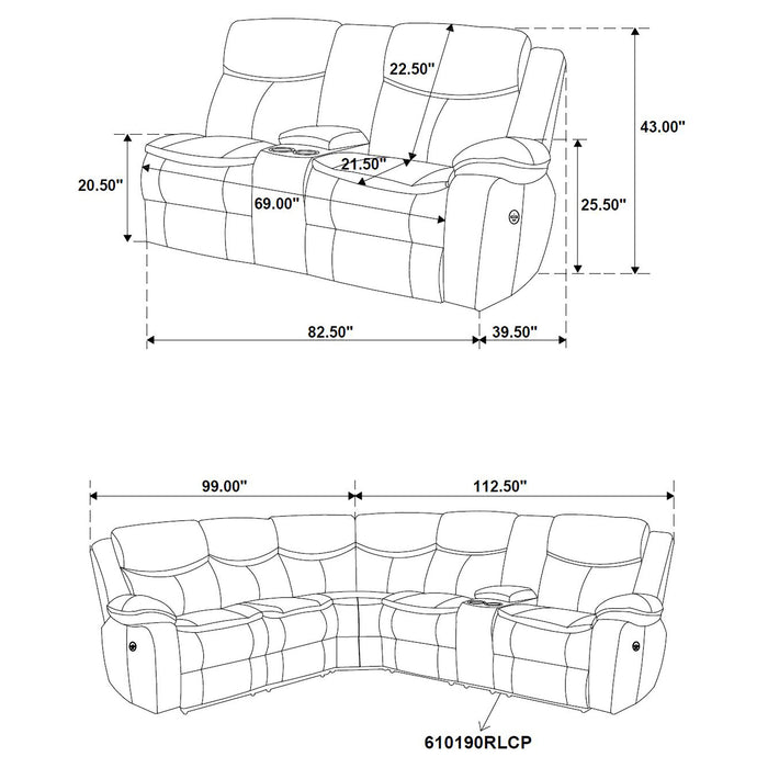 Sycamore Reclining Sectionals - Orbit Furniture (Richmond,BC)