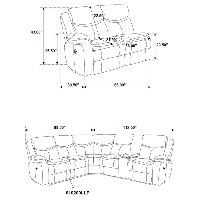 Sycamore Reclining Sectionals - Orbit Furniture (Richmond,BC)