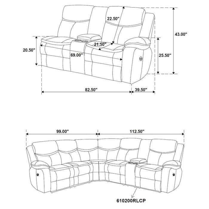 Sycamore Reclining Sectionals - Orbit Furniture (Richmond,BC)