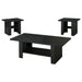 Rodez 3-piece Occasional Table Set Black Oak - Orbit Furniture (Richmond,BC)