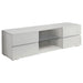Galvin 4-drawer TV Console Glossy White - Orbit Furniture (Richmond,BC)