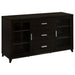 Lewes 2-door TV Stand with Adjustable Shelves Cappuccino - Orbit Furniture (Richmond,BC)