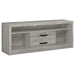 Burke 2-drawer TV Console Grey Driftwood - Orbit Furniture (Richmond,BC)