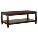 Dixon Rectangular Coffee Table with Lower Shelf Espresso - Orbit Furniture (Richmond,BC)