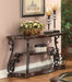 Laney Sofa Table Deep Merlot and Clear - Orbit Furniture (Richmond,BC)
