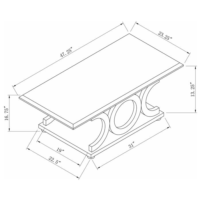 Shelly Coffee Table Sets - Orbit Furniture (Richmond,BC)