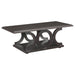 Shelly C-shaped Base Coffee Table Cappuccino - Orbit Furniture (Richmond,BC)