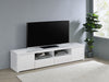 Jude 2-door 79" TV Stand With Drawers White High Gloss - Orbit Furniture (Richmond,BC)