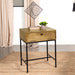 Stephie 1-drawer Rectangular End Table Honey Brown - Orbit Furniture (Richmond,BC)