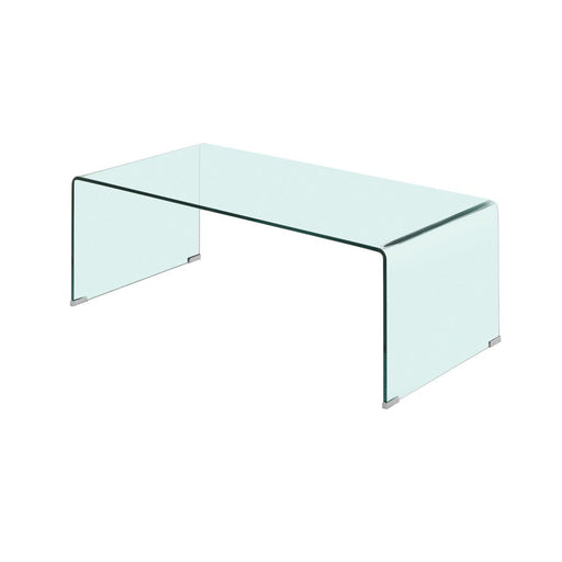 Ripley Rectangular Coffee Table Clear - Orbit Furniture (Richmond,BC)