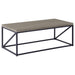 Birdie Rectangular Coffee Table Sonoma Grey - Orbit Furniture (Richmond,BC)
