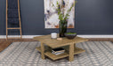 Dawn Square Engineered Wood Coffee Table With Shelf Mango - Orbit Furniture (Richmond,BC)