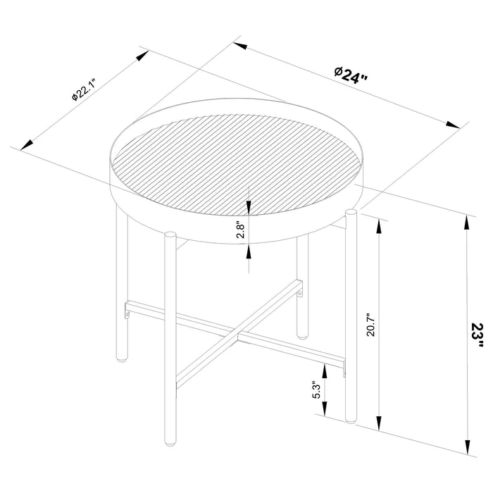 Ozella End Side Tables - Orbit Furniture (Richmond,BC)