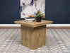 Devar Square Engineered Wood End Table Mango - Orbit Furniture (Richmond,BC)