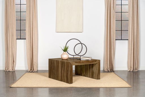 Odilia Square Solid Wood Coffee Table Auburn - Orbit Furniture (Richmond,BC)