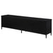Amherst 4-door 78-inch Metal TV Stand Media Console Black - Orbit Furniture (Richmond,BC)