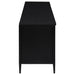 Amherst 4-door 78-inch Metal TV Stand Media Console Black - Orbit Furniture (Richmond,BC)