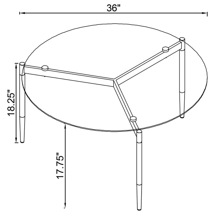 Rosalie Coffee Table - Orbit Furniture (Richmond,BC)