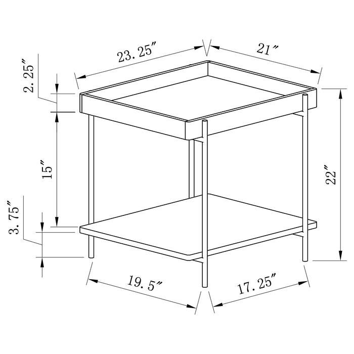 Fallon End & Side Table - Orbit Furniture (Richmond,BC)