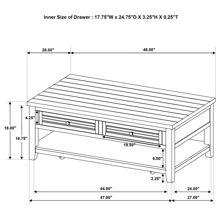 Concord Coffee Table - Orbit Furniture (Richmond,BC)