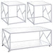 Provins 3-piece Occasional Table Set Clear Mirror and Chrome - Orbit Furniture (Richmond,BC)
