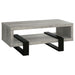 Dinard Coffee Table with Shelf Grey Driftwood - Orbit Furniture (Richmond,BC)