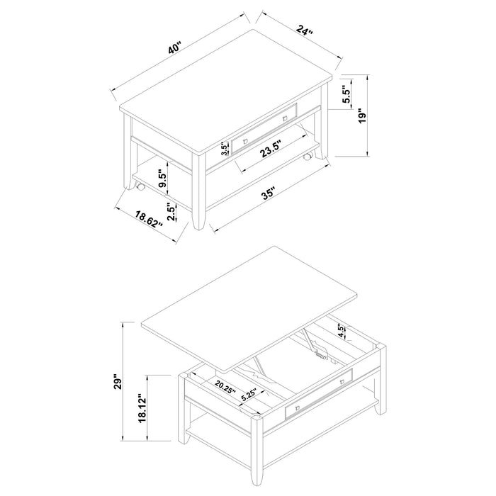 Bradford Coffee Table Sets - Orbit Furniture (Richmond,BC)