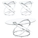 Warren 3-piece Occasional Set Chrome and Clear - Orbit Furniture (Richmond,BC)