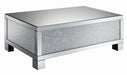 Gillian Rectangular Coffee Table Clear Mirror - Orbit Furniture (Richmond,BC)
