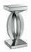 Amalia Square End Table with Lower Shelf Clear Mirror - Orbit Furniture (Richmond,BC)