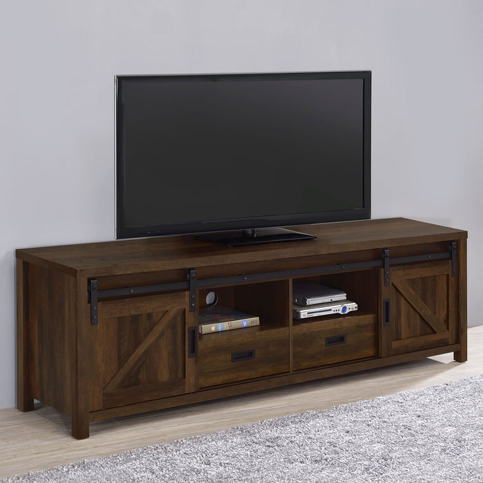 Madra Rectangular TV Console with 2 Sliding Doors - Orbit Furniture (Richmond,BC)