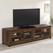 Sachin Rectangular TV Console with Glass Doors - Orbit Furniture (Richmond,BC)