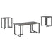Nyla 3-piece Occasional Set Weathered Grey and Black - Orbit Furniture (Richmond,BC)