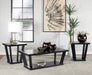 Aminta 3-piece Occasional Set with Open Shelves Black - Orbit Furniture (Richmond,BC)