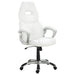 Bruce Adjustable Height Office Chair White and Silver - Orbit Furniture (Richmond,BC)