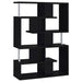 Hoover 5-tier Bookcase Black and Chrome - Orbit Furniture (Richmond,BC)