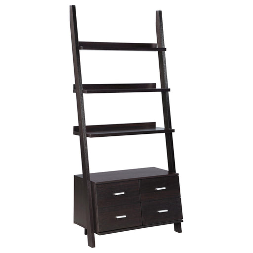Colella 4-drawer Storage Bookcase Cappuccino - Orbit Furniture (Richmond,BC)