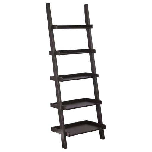Colella 5-shelf Ladder Bookcase Cappuccino - Orbit Furniture (Richmond,BC)