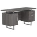 Lawtey Floating Top Office Desk Weathered Grey - Orbit Furniture (Richmond,BC)