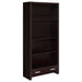 Skylar 5-shelf Bookcase with Storage Drawer Cappuccino - Orbit Furniture (Richmond,BC)