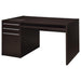 Halston 3-drawer Connect-it Office Desk Cappuccino - Orbit Furniture (Richmond,BC)