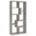Theo 10-shelf Bookcase Grey Driftwood - Orbit Furniture (Richmond,BC)