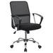 Gerta Office Chair with Mesh Backrest Black and Chrome - Orbit Furniture (Richmond,BC)