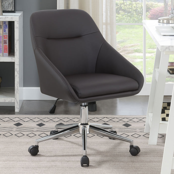 Jackman Upholstered Office Chair with Casters - Orbit Furniture (Richmond,BC)