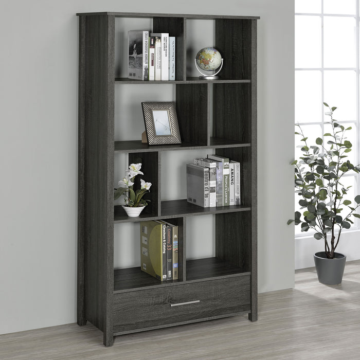 Dylan Rectangular 8-shelf Bookcase - Orbit Furniture (Richmond,BC)