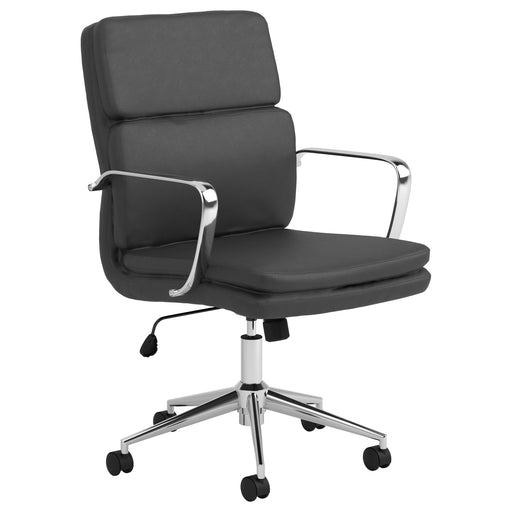 Ximena Standard Back Upholstered Office Chair Black - Orbit Furniture (Richmond,BC)