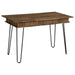 Sheeran Writing Desk with 4 Hidden Storages Rustic Amber - Orbit Furniture (Richmond,BC)