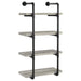 Elmcrest 24-inch Wall Shelf Black and Grey Driftwood - Orbit Furniture (Richmond,BC)